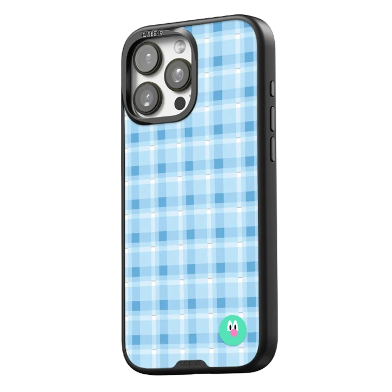 CASEEVO For iPhone 16 Pro Case Compatible with MagSafe TPU Acrylic Magnetic Phone Cover with Detachable Grid Backplate - Blue