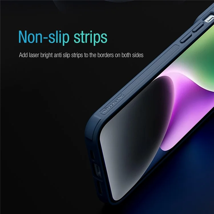 Nillkin For Iphone 14 Texture Pro Против Скрещивания Телефона Против Защитного Телефона с Защитой от Камеры с Защитой от Камеры. - Черный