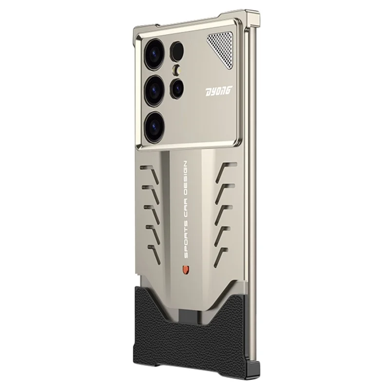 DYONG For Samsung Galaxy S25 Ultra Metal Case Snap-Open Design Heat Dissipation Shockproof Phone Cover - Titanium