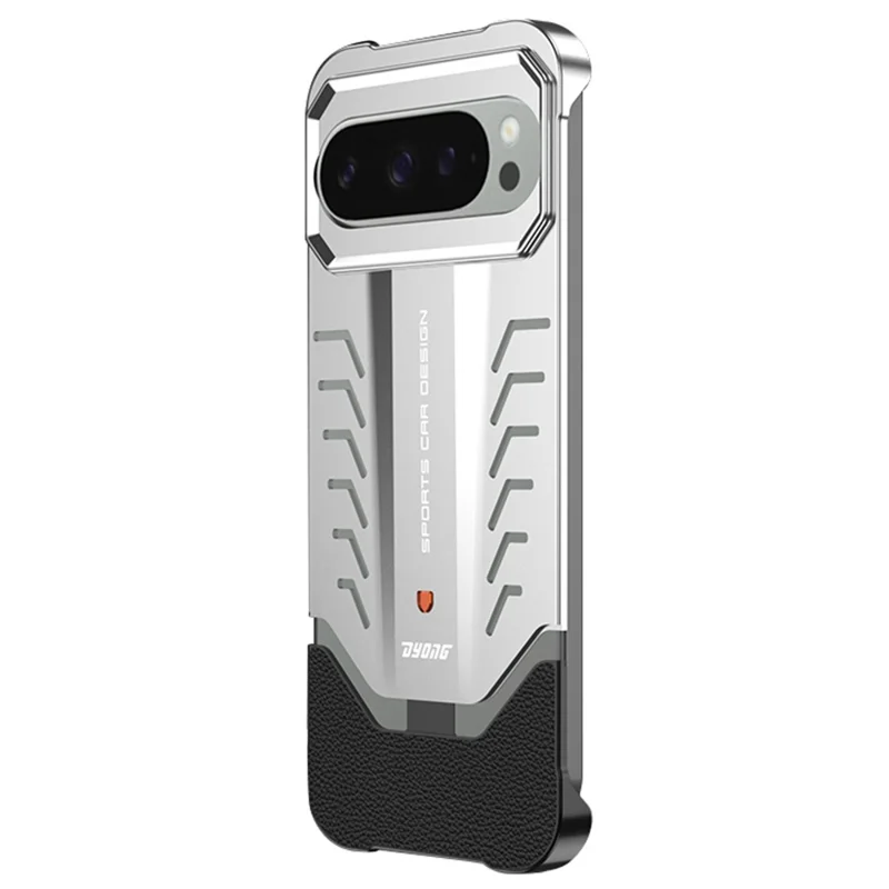 DYONG For Google Pixel 9 Pro XL Metal Case Snap-Open Design Heat Dissipation Shockproof Phone Cover - Titanium Silver