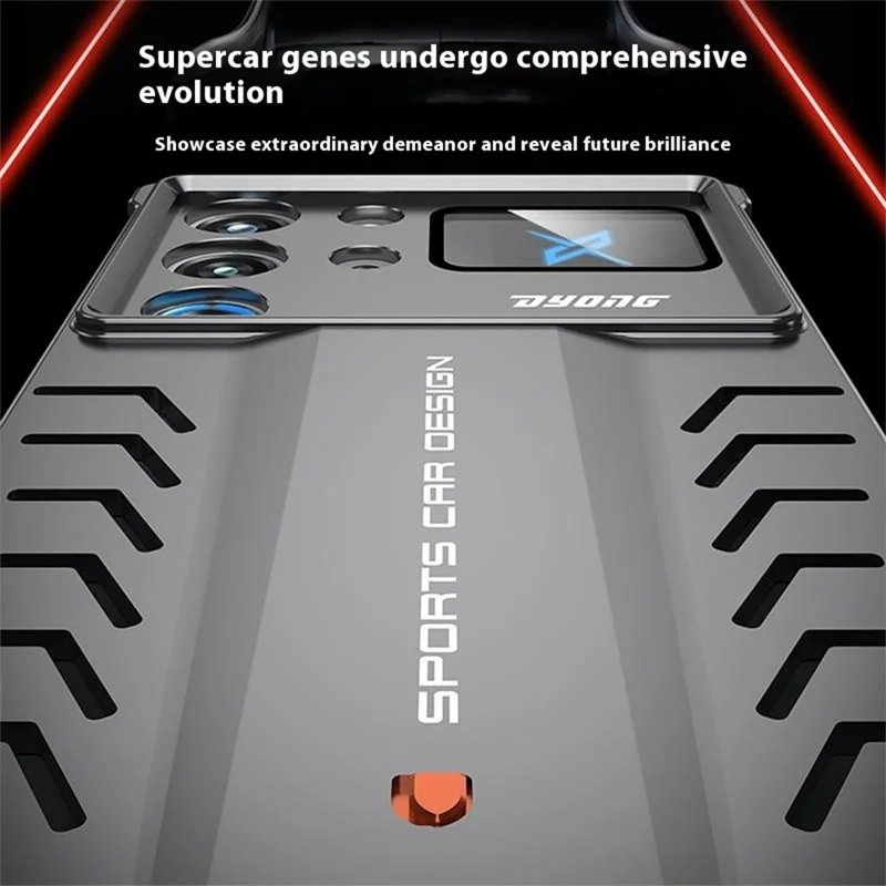 DYONG Metal Case for ZTE nubia Red Magic 10 Pro 5G / 10 Pro+ 5G Snap-Open Design Heat Dissipation Shockproof Phone Cover - Titanium Silver
