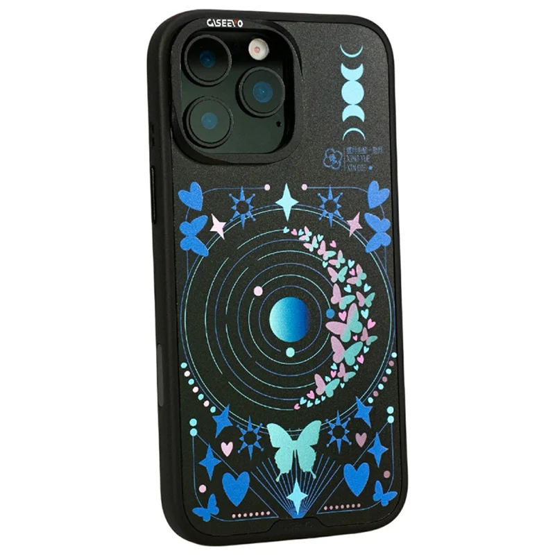 CASEEVO For iPhone 16 Pro Max Magnetic Case TPU Acrylic Phone Cover with Detachable Backplate - New Moon