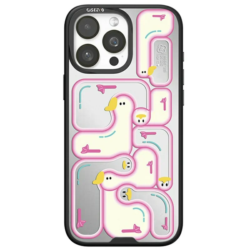 CASEEVO For iPhone 14 Pro Max Case Compatible with MagSafe TPU Acrylic Phone Cover with Poetic Illustration Backplate - Ode to the Goose