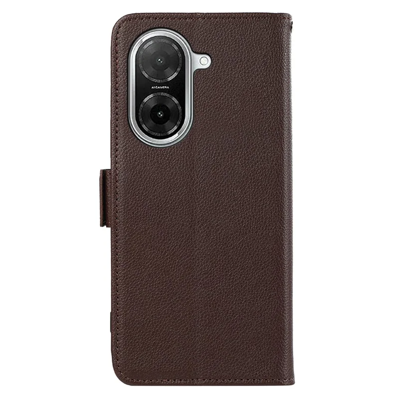 ABEEL Für Xiaomi Redmi A5 NFC (EU) (173,45*79,35*8,45 mm) Hülle Litchi-Textur Leder RFID-blockierend Handyhülle - Braun