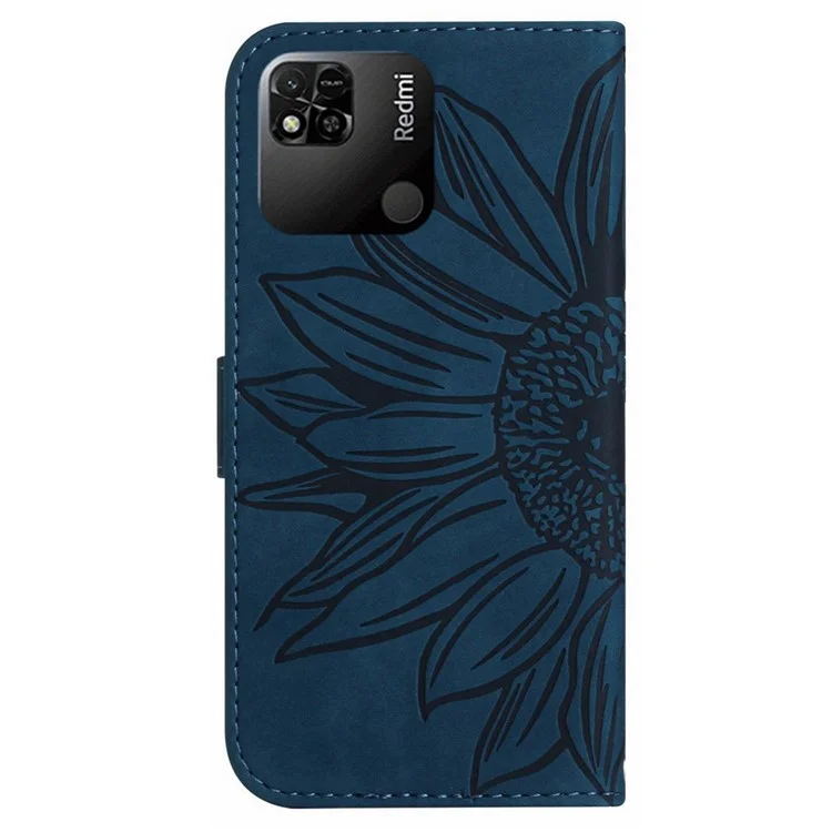 Couvercle de Téléphone Portable à Touche Pour la Peau Pour Xiaomi Redmi 10A, HT04 Sorgonnement Impresté Pullet Pour Seption Magnet Magnetin - Bleu Foncé