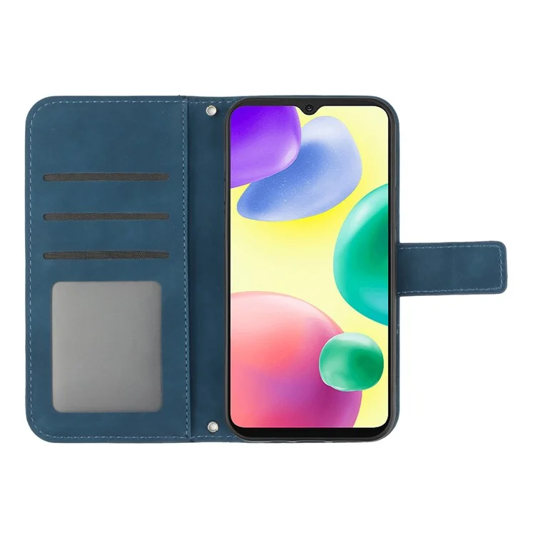Couvercle de Téléphone Portable à Touche Pour la Peau Pour Xiaomi Redmi 10A, HT04 Sorgonnement Impresté Pullet Pour Seption Magnet Magnetin - Bleu Foncé