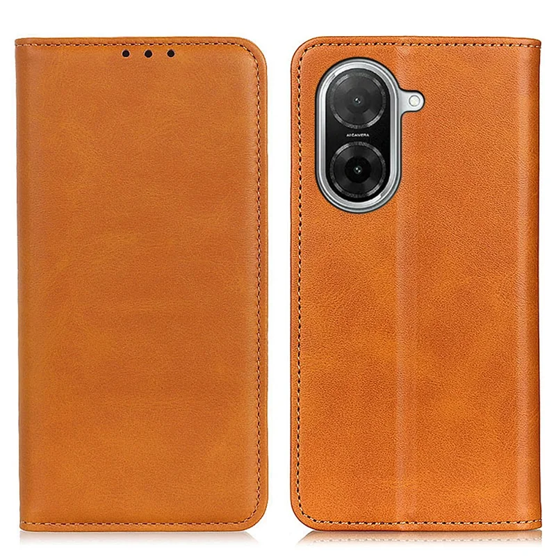 Pour Xiaomi Redmi A5 NFC (UE) (173,45*79,35*8,45 mm) Étui en Cuir Fendu à Rabat pour Téléphone - Marron