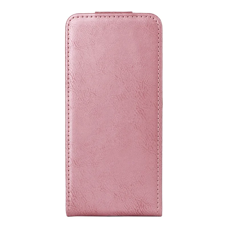 For TECNO Spark 40C Stand Case Magnetic Clasp Vertical Flip Leather Phone Cover with Card Holder - Rose Gold