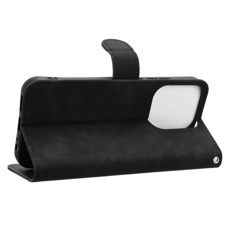Para Xiaomi Redmi 15C 4G (171mm) / Poco C85 4G Funda de Cuero Efecto Piel Antigolpes Tipo Cartera con Tapa - Negro