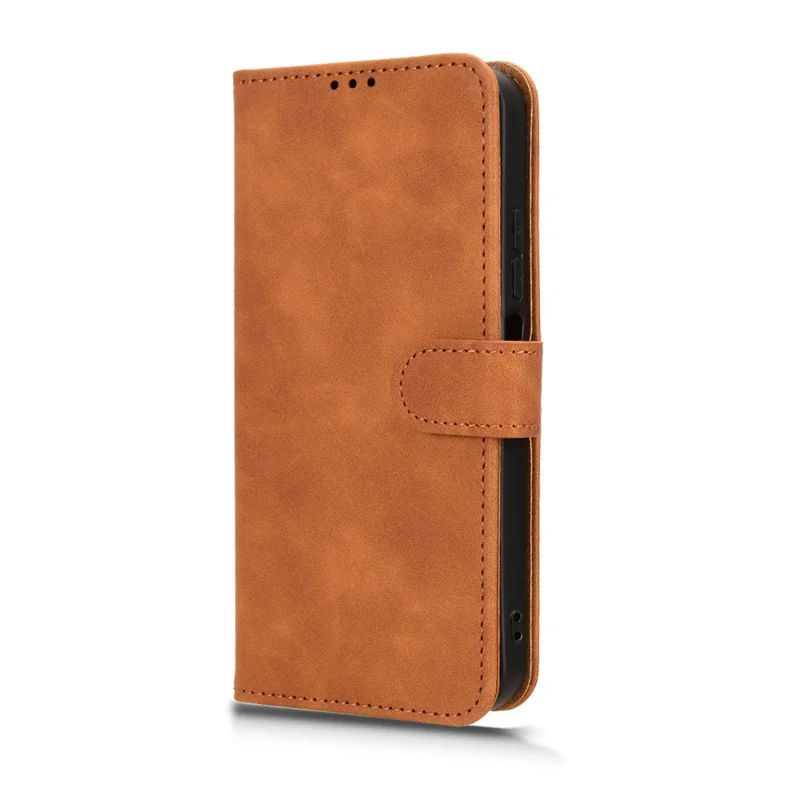 For Xiaomi Redmi 15C 4G (Global) (171mm) / Poco C85 4G Leather Case Skin Feel Anti Drop Wallet Flip Phone Cover - Brown