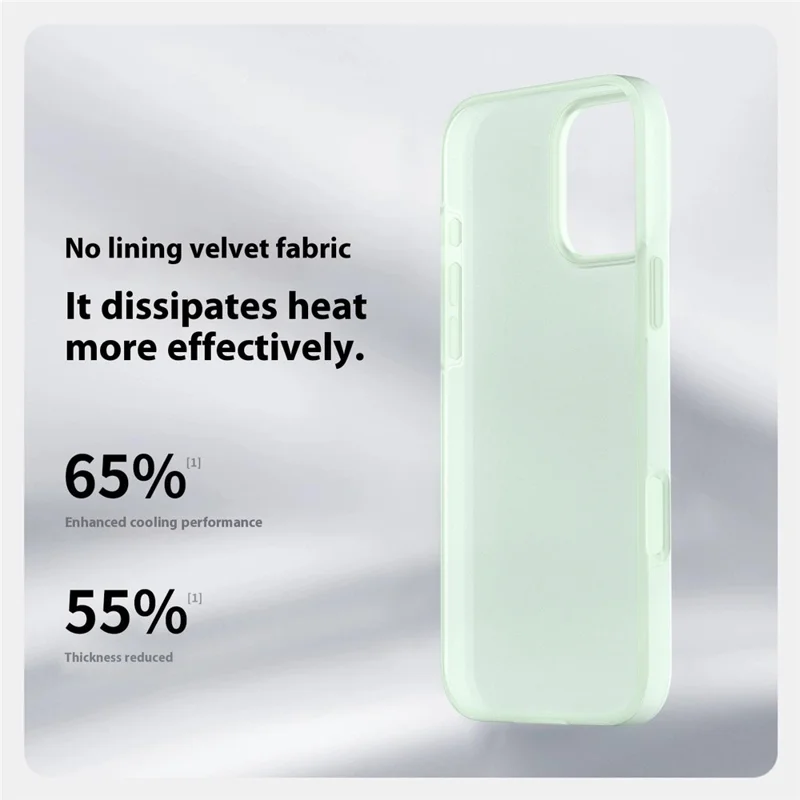 For iPhone 16 Pro Case Heat Dissipation Ice-Transparent Liquid Silicone + PC Phone Cover - Pink