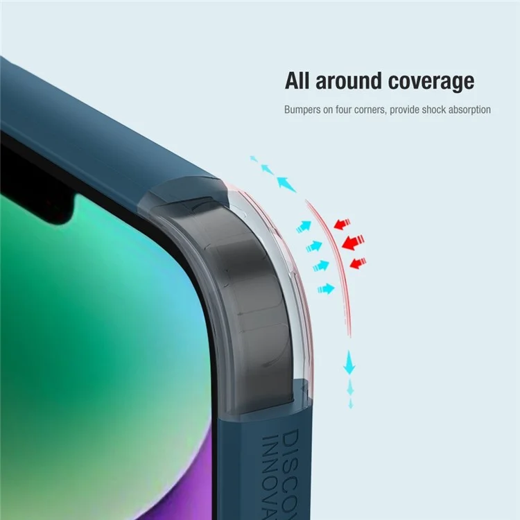 Nillkin Super Shield Shield Pro Hard PC Case Per Iphone 14, Copertura Per Telefono Opaco (design Hollow-out Per Logo) - Nero
