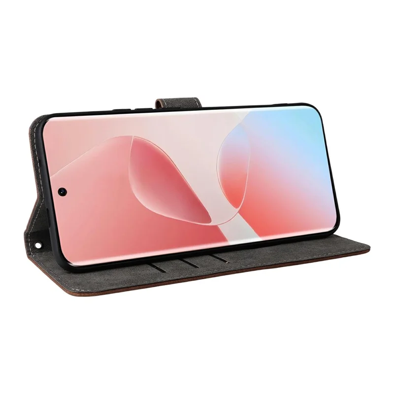 غطاء لهاتف Infinix Hot 60 Pro+ 4G X6886، محفظة بحجب RFID، غطاء جلد PU مع حامل وحزام - بني