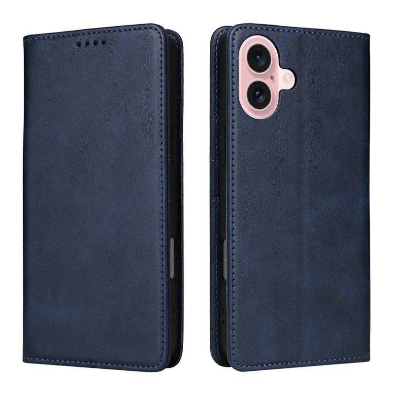 For iPhone 17 Case RFID Blocking PU Leather Phone Wallet Cover - Blue