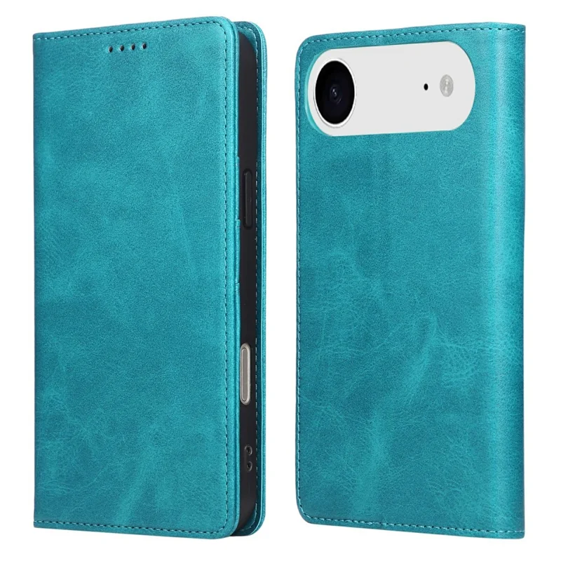 For iPhone Air Case RFID Blocking PU Leather Phone Wallet Cover - Peacock Blue