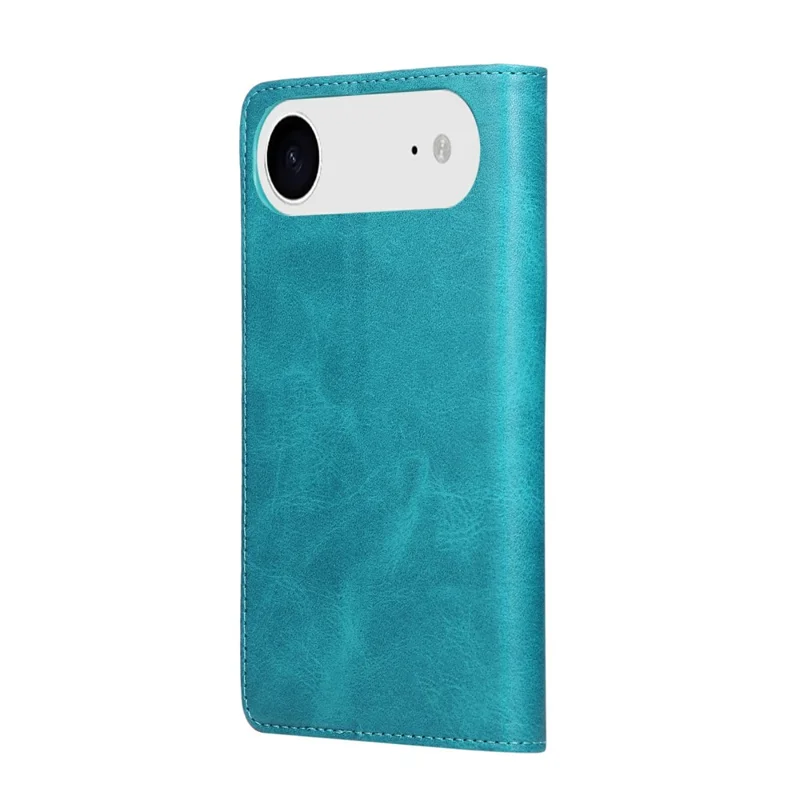For iPhone Air Case RFID Blocking PU Leather Phone Wallet Cover - Peacock Blue