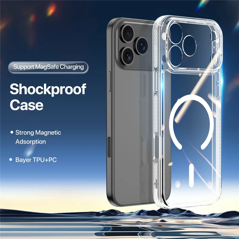 DUX DUCIS Clin Series Hülle für iPhone 17 Pro Max PC + TPU Transparent Magnetische Handyhülle, kompatibel mit MagSafe