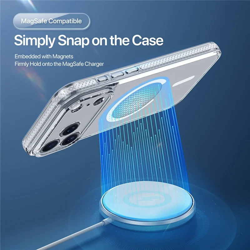 DUX DUCIS Clin Series Hülle für iPhone 17 Pro Max PC + TPU Transparent Magnetische Handyhülle, kompatibel mit MagSafe