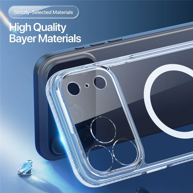 DUX DUCIS Clin Series Hülle für iPhone 17 Pro Max PC + TPU Transparent Magnetische Handyhülle, kompatibel mit MagSafe
