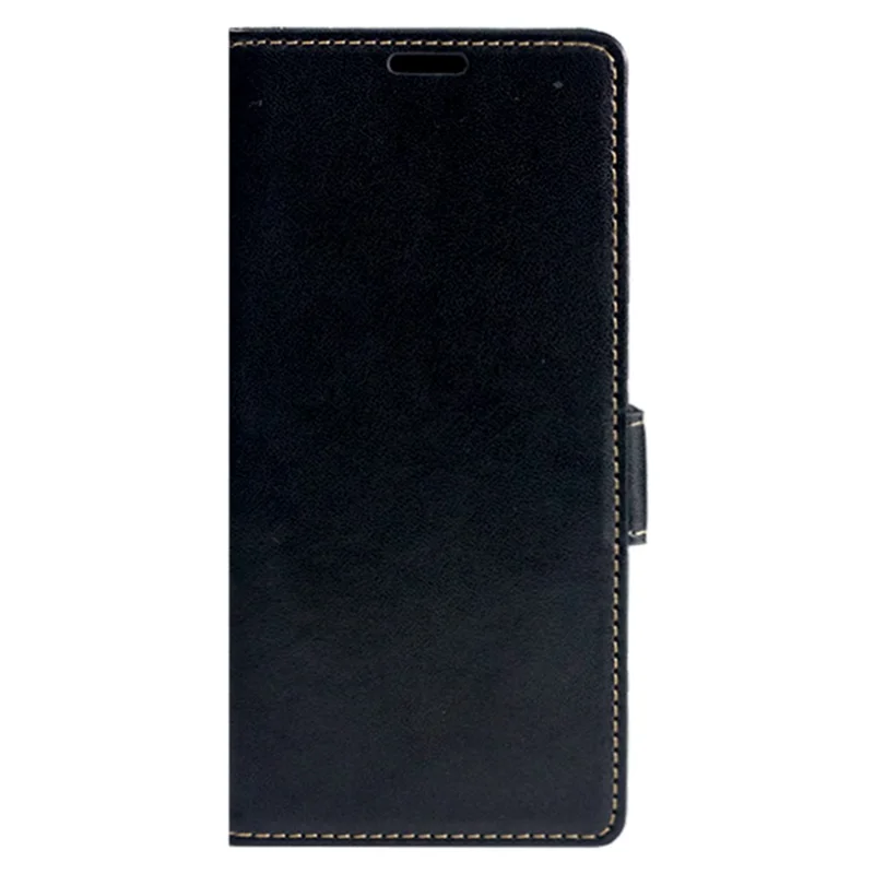 Til iPhone 15 Pro Case Kompatibel med MagSafe Wallet Stålederlukker Flip Case - Sort