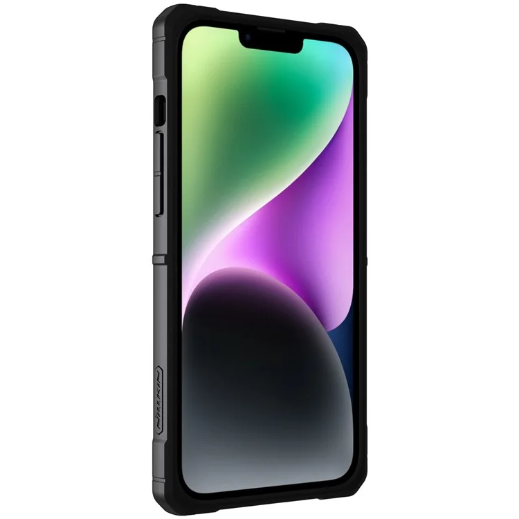 Nillkin Adventurer Pro Для Iphone 14 Plus Kickstand Slide Cover Design Телефон Антипровод Case TPU+PC Hybrid Protective Cover - Синий