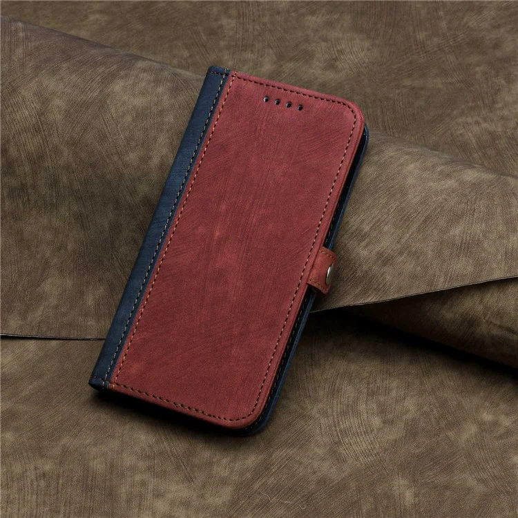 Para Samsung Galaxy S23 YX0020 PU Leather PU Anti-scratch+tpu Case Dual Magnética Billetera Capilla de Tapa Del Teléfono de la Billetera - Rojo