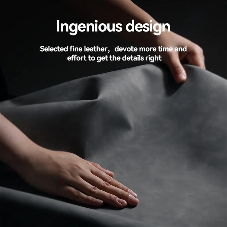 X&E Para Xiaomi Redmi A1 4G Skin-touch PU Cuero Tpu+pc Protectora Tapa Trasera Con Lámina de Metal de Montaje en Automóvil - Gris Claro