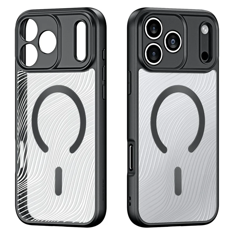 DUX DUCIS Série Aimo pour iPhone 17 Pro Étui Magnétique Compatible avec MagSafe TPU + PC Housse de Téléphone (Certification REACH) - Noir