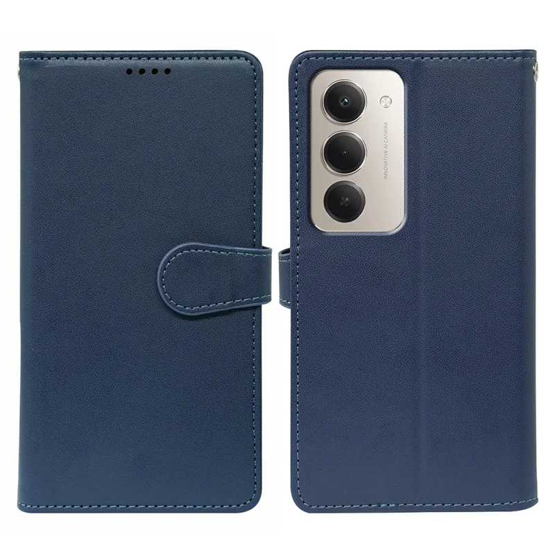 Cover per Xiaomi Redmi 15 5G con 9 Slot per Carte, Custodia in Pelle PU con Supporto - Blu