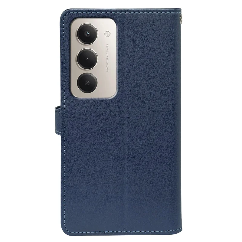 Cover per Xiaomi Redmi 15 5G con 9 Slot per Carte, Custodia in Pelle PU con Supporto - Blu