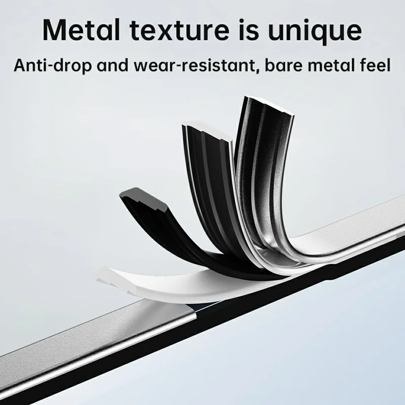 For Motorola Edge 50 Pro 5G Case Hard PC Metal Frame Matte Phone Cover - Silver