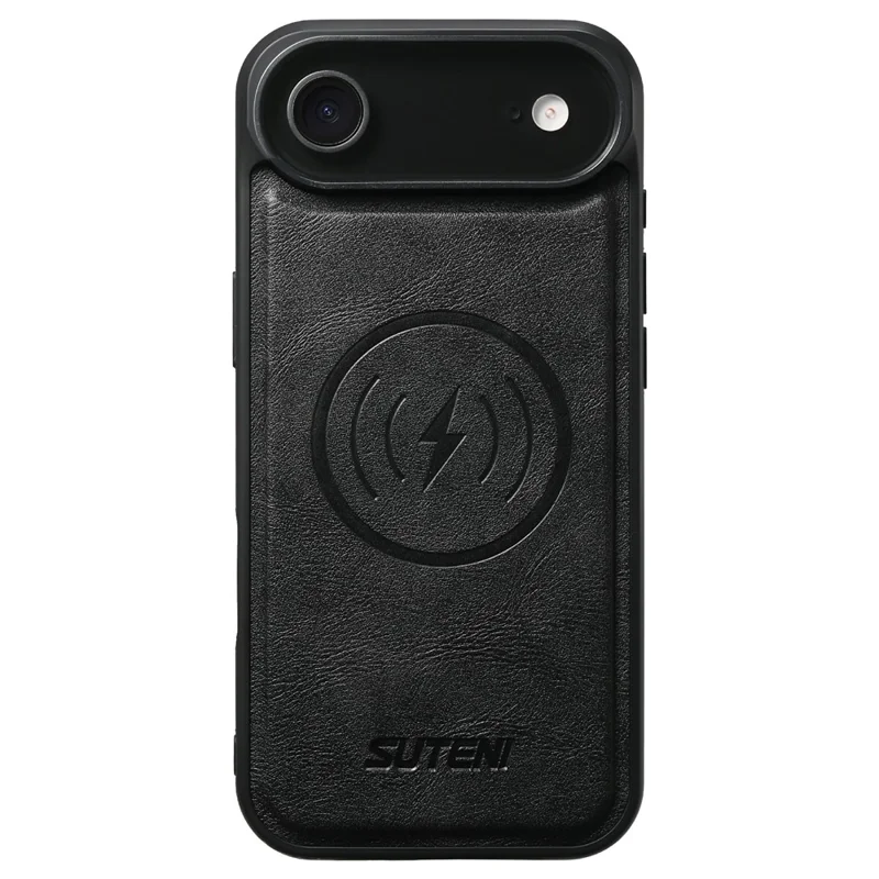 SUTENI Q-05 For iPhone 17 Air Wallet Case 2 in 1 Detachable Leather Flip Phone Cover with Stand - Black