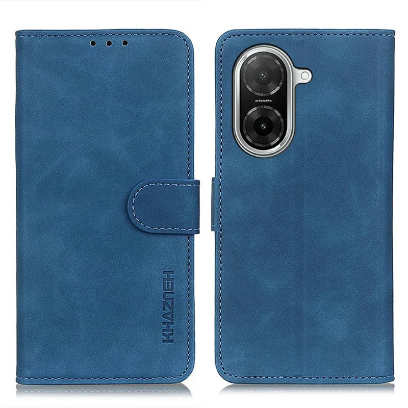 KHAZNEH Pour Xiaomi Redmi A5 NFC (UE) (173,45*79,35*8,45 mm) Étui en Cuir PU Texture Rétro pour Téléphone - Bleu