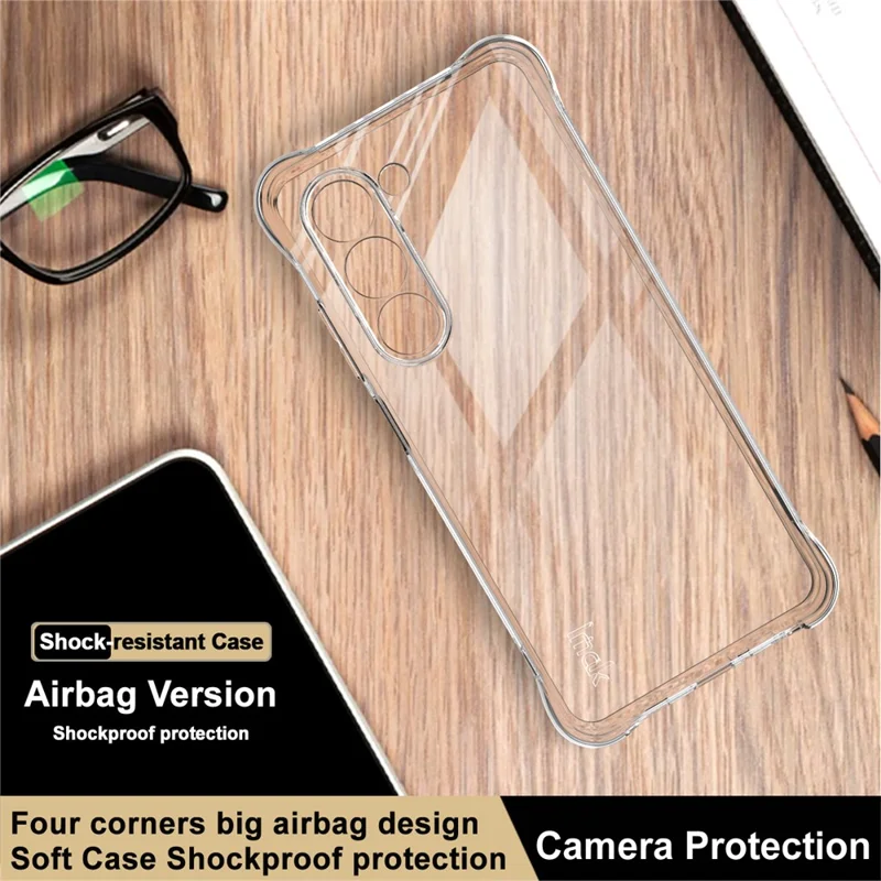 Cover IMAK per Oppo A5 4G in TPU Custodia per Telefono Antiurto con Protezione Airbag - Trasparente