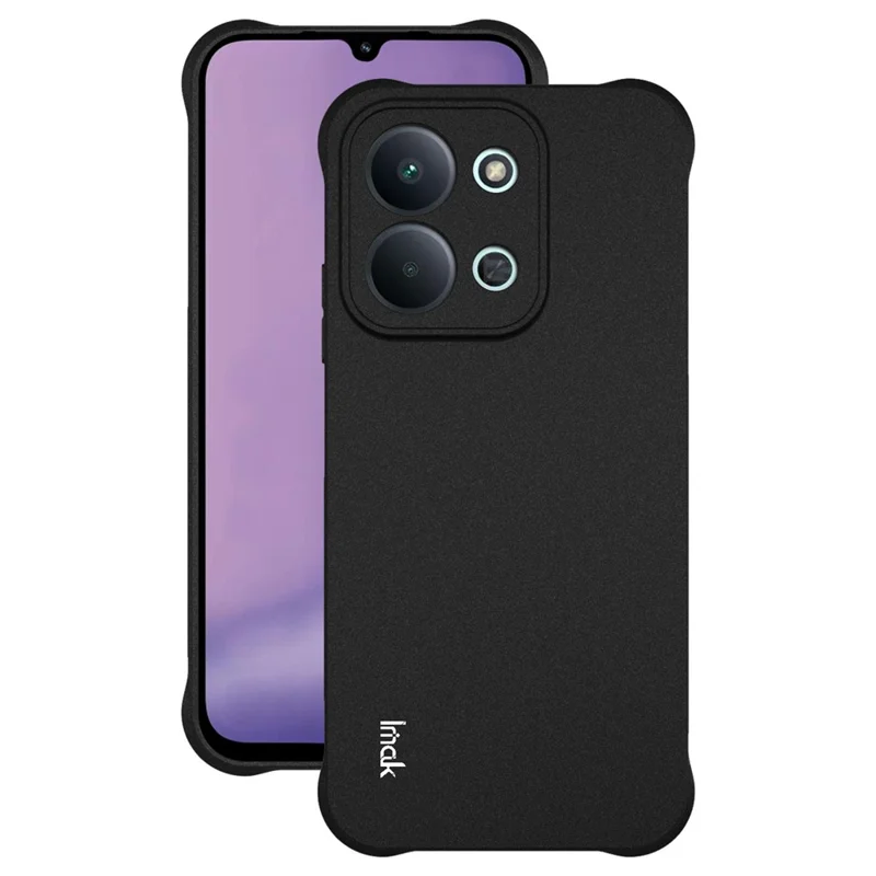 IMAK For Xiaomi Redmi 15C 5G (EU) (173mm) / 15C 4G (EU) (173mm) Case TPU Phone Cover Airbag Shockproof Protection - Matte Black