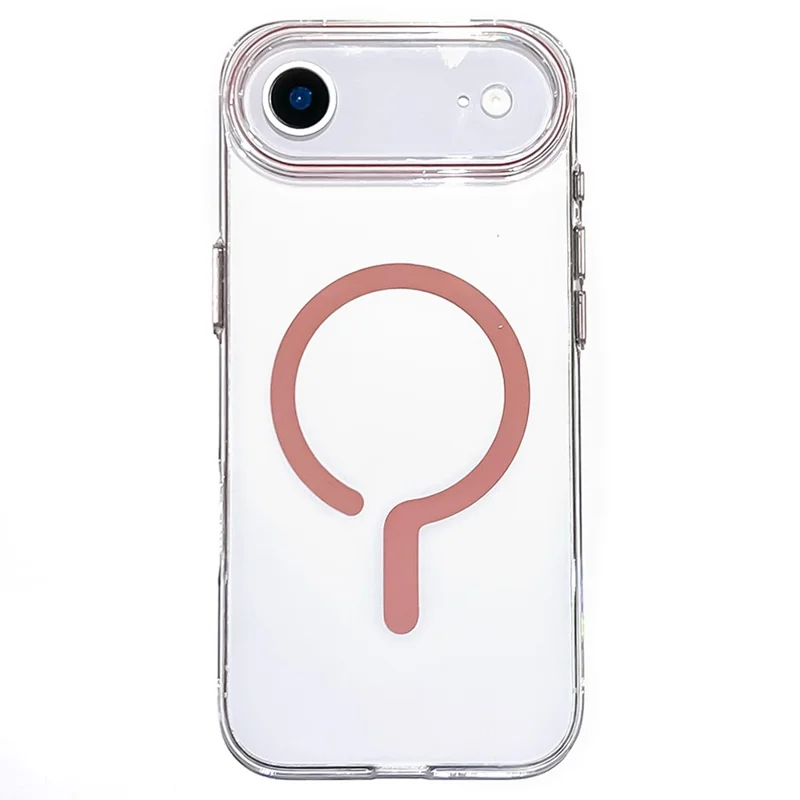 Для iPhone 17 Air Case Совместимый с MagSafe Защитный TPU + PC Чехол для телефона - Розовый