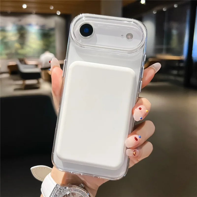 Для iPhone 17 Air Case Совместимый с MagSafe Защитный TPU + PC Чехол для телефона - Розовый