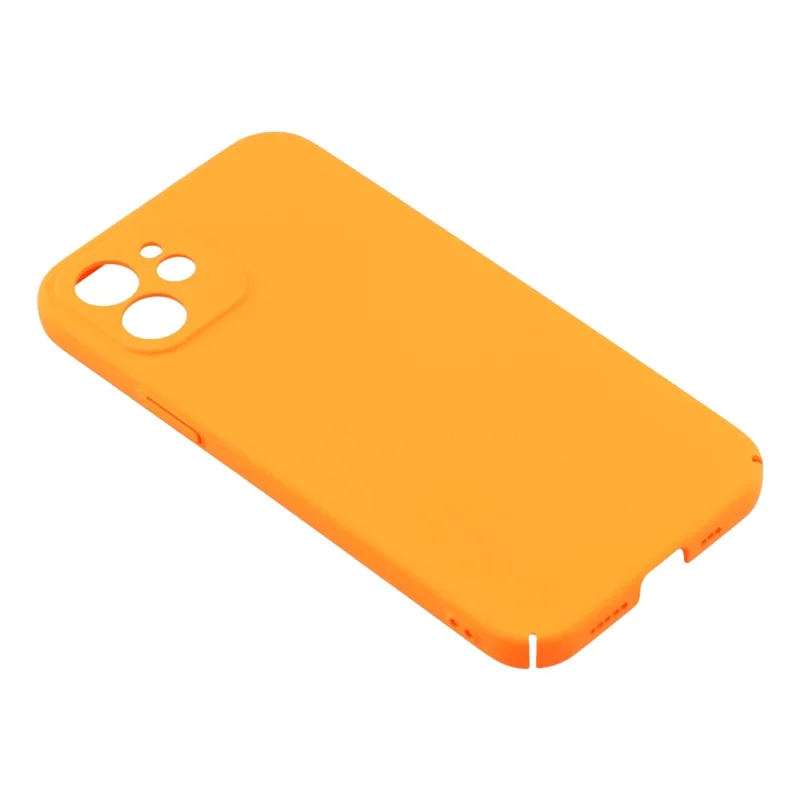 For iPhone 11 Case Skin-Touch Rubberized Hard PC Phone Cover - Orange