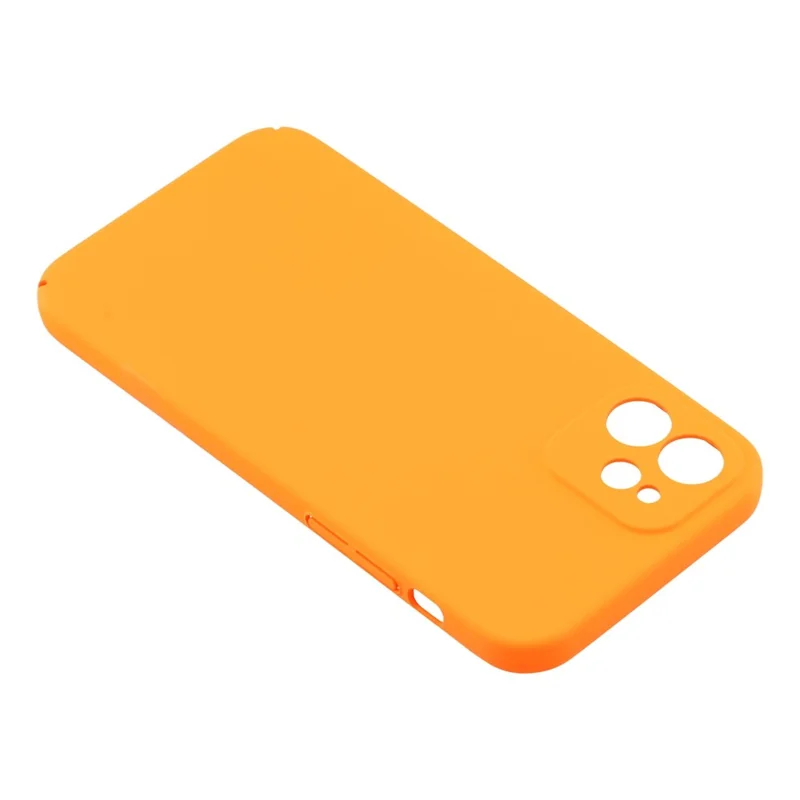 For iPhone 11 Case Skin-Touch Rubberized Hard PC Phone Cover - Orange
