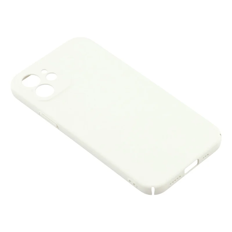 For iPhone 11 Case Skin-Touch Rubberized Hard PC Phone Cover - White