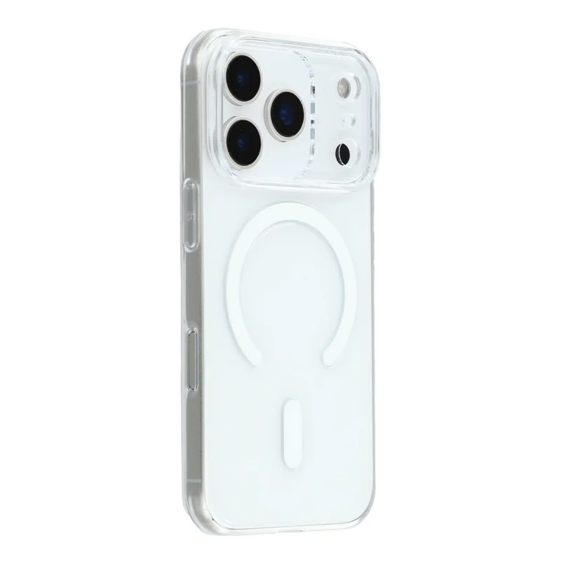 JAUCASE Für iPhone 17 Pro Hülle, kompatibel mit MagSafe, transparente PC-Handyhülle mit KI-Touch-Steuerungsknopf