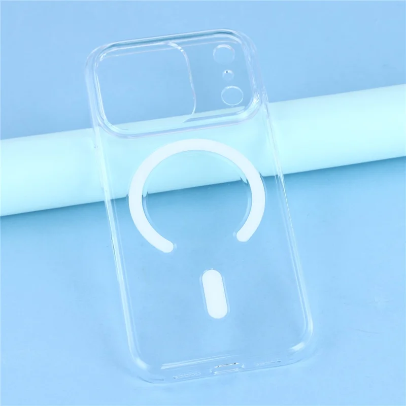 JAUCASE Für iPhone 17 Pro Hülle, kompatibel mit MagSafe, transparente PC-Handyhülle mit KI-Touch-Steuerungsknopf