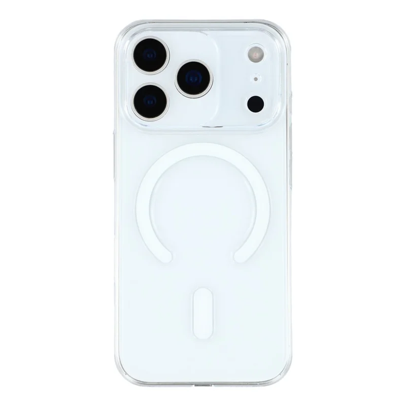JAUCASE Hülle für iPhone 17 Pro Max, kompatibel mit MagSafe, transparente PC-Handyhülle mit KI-Touchsteuerungsknopf