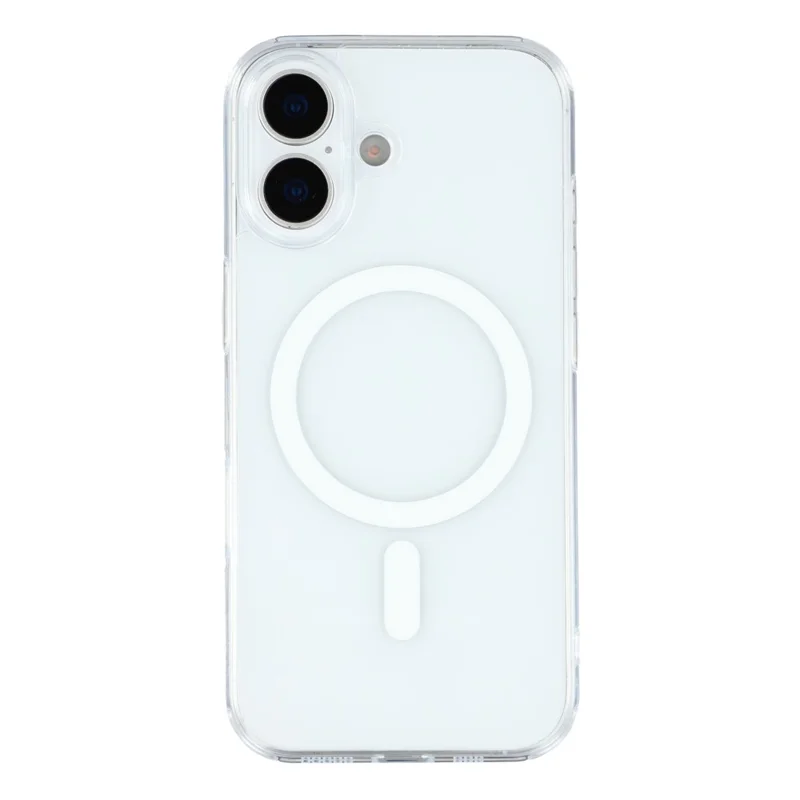 JAUCASE Hülle für iPhone 17 - Kompatibel mit MagSafe, Kristallklar, TPU PC Rückseite Handyhülle