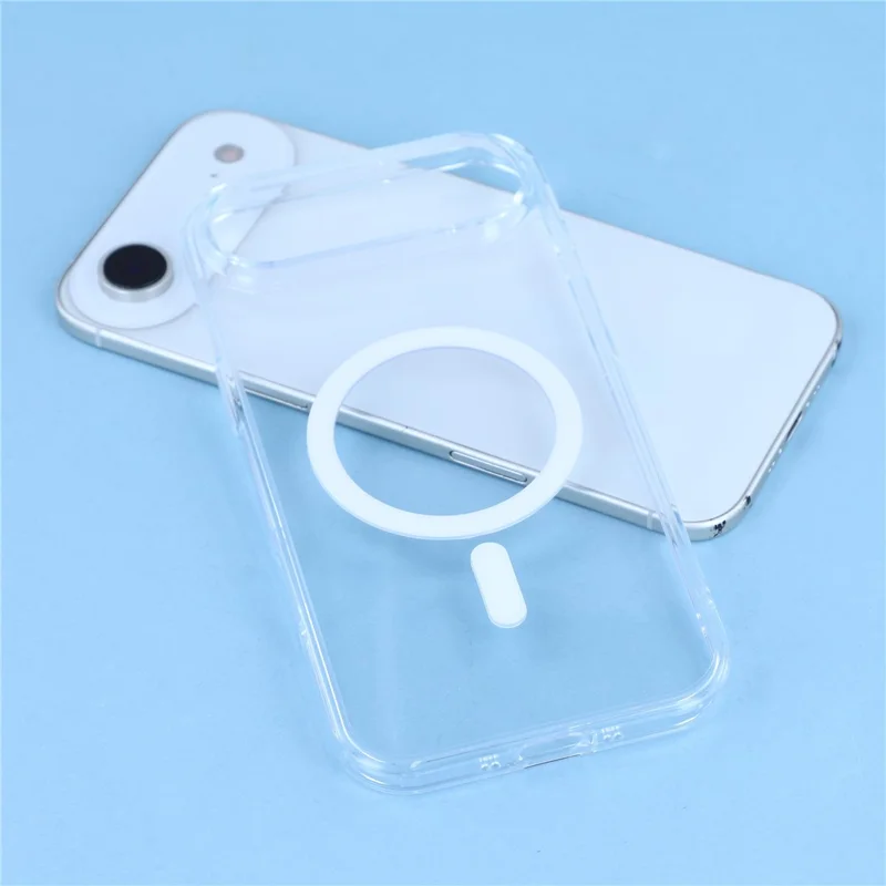 JAUCASE Für iPhone 17 Air Case Kompatibel mit MagSafe Kristallklar TPU PC Handy-Rückseite Hülle