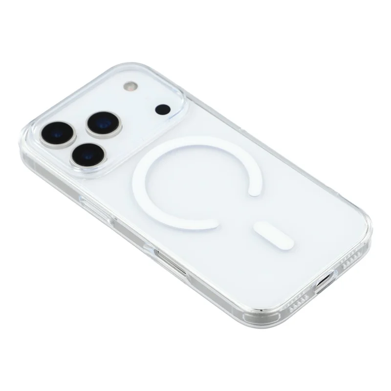 JAUCASE Hülle für iPhone 17 Pro kompatibel mit MagSafe Kristallklare TPU PC Handyhülle