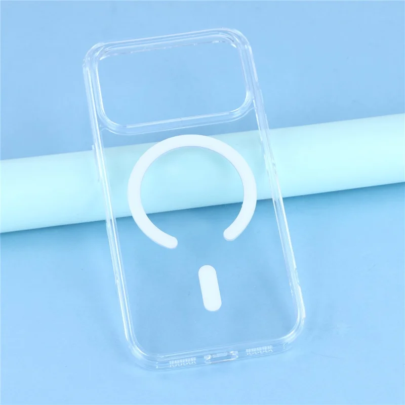 JAUCASE Para Capa de iPhone 17 Pro Max Compatível com MagSafe Capa Traseira de Telefone Transparente de TPU PC