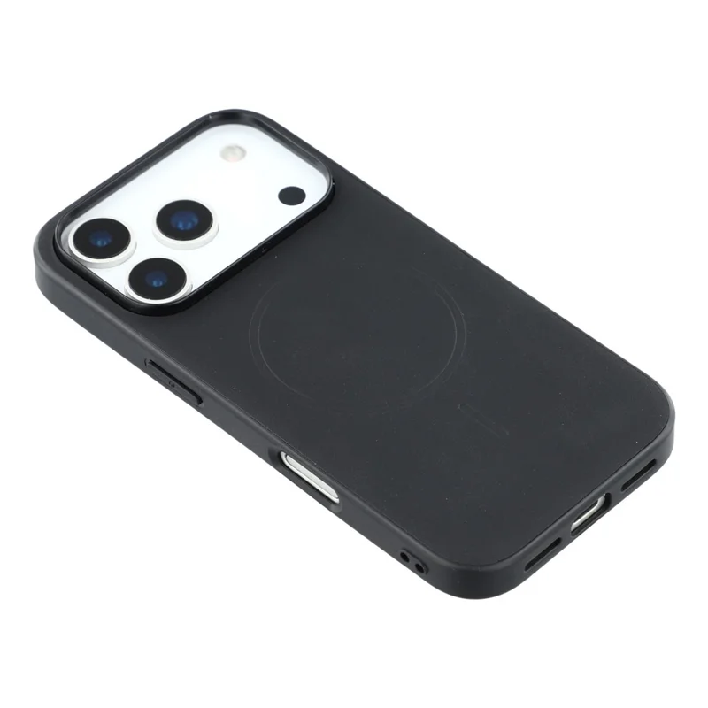 X-LEVEL For iPhone 17 Pro Case Compatible with MagSafe PC + TPU + PU Phone Back Cover - Black