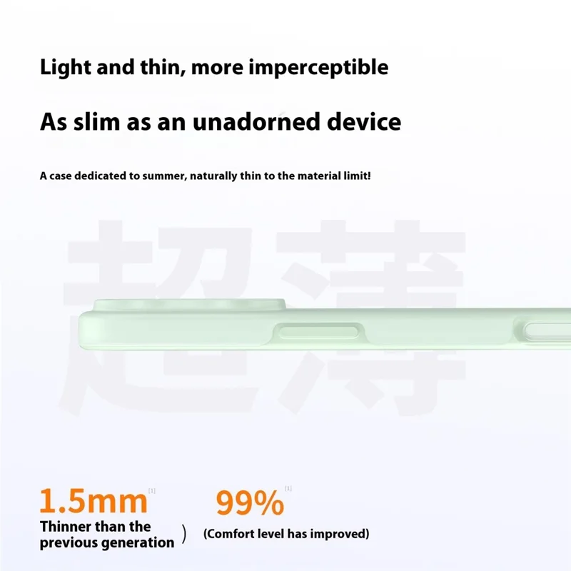 For iPhone 15 Pro Max Case Compatible with MagSafe Ice-Transparent Liquid Silicone + PC Phone Cover - Green