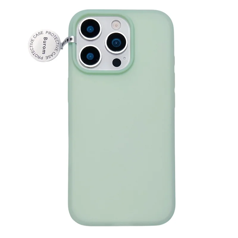 For iPhone 15 Pro Max Case Heat Dissipation Ice-Transparent Liquid Silicone + PC Phone Cover - Green